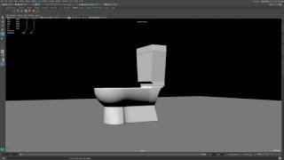 3D Toilet Maya Model