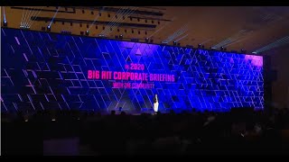 Big Hit Corporate Briefing with the Community (1H 2020)