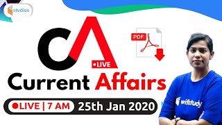 7:00 AM - Daily Current Affairs 2020 Analysis By Krati Ma'am | 25th January 2020