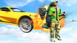 SUPERCARS vs. FLYING JETPACKS! (GTA 5 Funny Moments)