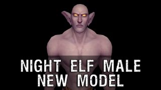Night Elf Male Character New Model Preview - Warlords of Draenor