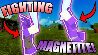 FIGHTING MAGNETITE PLAYERS! | ROBLOX: Booga Booga