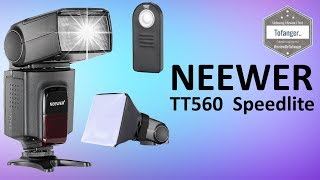 NEEWER TT560 SpeedLite - Electronic Flash Kit pour Canon Nikon Olympus Fujifilm avec Sabot Standard