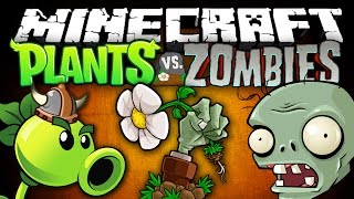 PLANTS VS ZOMBIES В МАЙНКРАФТ | Зомби против Растений (Обзор Модов #79)