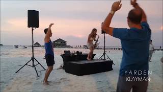Rather be- Saxophone cover- Maldives Beach party- Female saxophonist