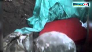 Украинский военный снял видео среди взрыва мины