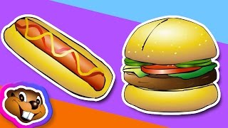 Learn Junk Food Names (Clip) - ESL School Learning Video