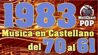 Música EN CASTELLANO 1983 (Ranking MuliChart POP)  del 70 al 61