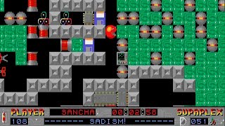 Supaplex (WITH COMMENTS): Level 108 - Sadism!
