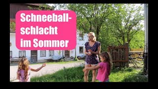Schneeballschlacht im Sommer⛄️/ Haushalt? Familienleben