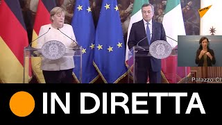 Conferenza stampa #Draghi - #Merkel