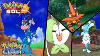 GRENINJA ASH EN POKÉMON SOL Y LUNA!! / LAS EVOLUCIONES DE LOS INICIALES REVELADOS!!