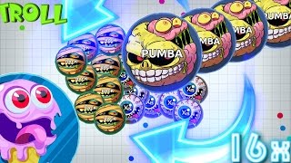Agar.io TROLLING "PUMBA IS BACK" / New Trick 16x/ BEST DOUBLE SPLITS
