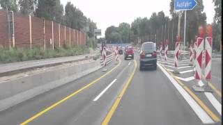 A59 Duisburg Fahrt Richtung Stadtmitte Neueröffnung 03.08.2014