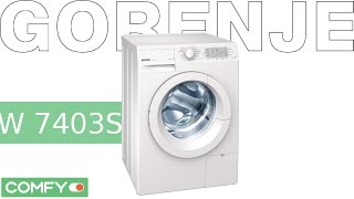 Gorenje W 7403S - стиральная машина с 13 автоматическими программами  - Видеодемонстрация от Comfy