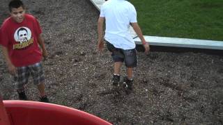 jumping at the park