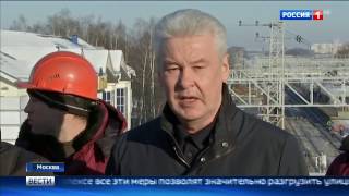 Автовышки компании Moscowkran.ru в работе над путепроводом  над жд в Щербинке