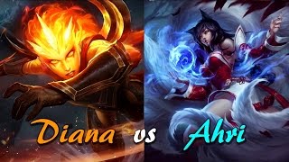 【Diana Guide】 vs Ahri 【League of Legends PreSeason 7】