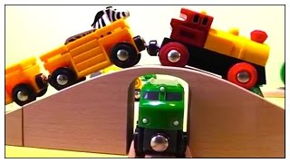 BRIO Toy Trains - FARM ANIMALS RAILWAY! Quality Build & Play Demo /động vật xe lửa đồ chơi