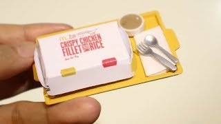 ASMR MINI COOKING Miniature Edible Mcdonalds' Chicken Fillet [MINIATURE COOKING TOY]