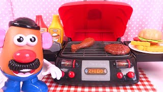 Barbecue Jouet Grillades Hamburgers Frites Mr Mme Patate