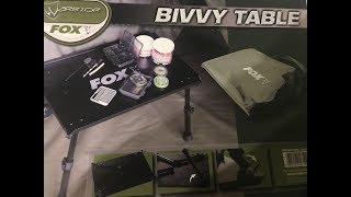 Обзор столика для карповай ловли Fox warrior bivvy table