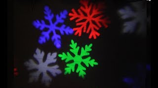 Светодиодная уличная подсветка SkyDisco Led Gobo 5 сменных слайдов с рисунками
