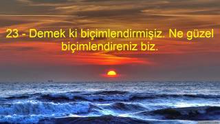 77 MÜRSELAT SURESİ VE MEALİ KABE İMAMI MAHİR HOCA