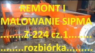 Remont i malowanie prasy SIPMA Z-224 cz.1 rozbiórka....