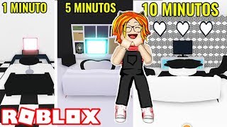 DECORAMOS UNA MANSIÓN DE VACA en 1 MINUTO vs 5 MINUTOS vs 10 MINUTOS en ADOPT ME de ROBLOX ⏰?