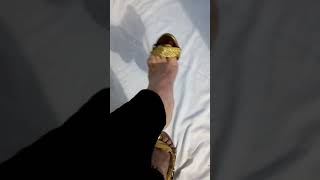 dangling and shoeplay golden rope slutty high heels sandals )unfastened)
