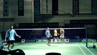 LCW 3 v 1 training with Chong wei feng and 2 others at Sydney Exhibition centre
