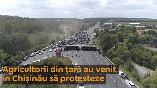 Agricultorii din țară au venit în Chișinău să protesteze