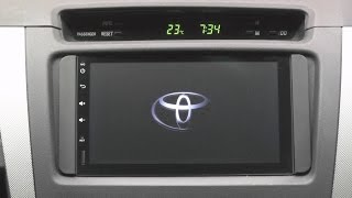 installazione autoradio cinese 2din su toyota hilux HA2100MQUAD android quad core wifi car stereo