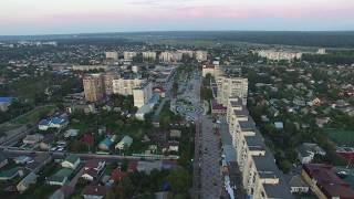 г.Ирпень - вечерний пролет на высоте 100 метров