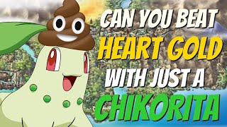 Can you beat Pokemon Heart Gold with just a Chikorita? Pokemon challenges ⏯ No items in battle