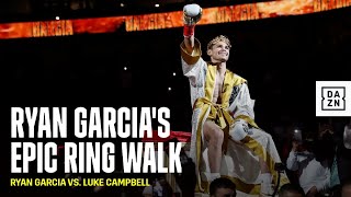 Ryan Garcia Gets Carried Out On A Throne In Incredible Ring Walk