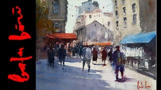 How to Paint Streetscape by Me and Orhan Gürel - The Street Watercolor Painting Demo (Long Version)