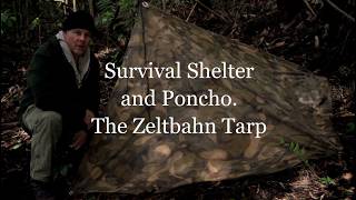 Survival Shelter And Poncho. The Zeltbahn