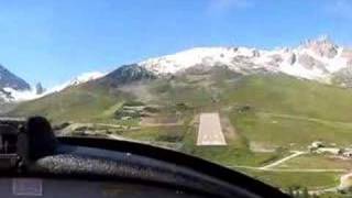 Landing at Courchevel