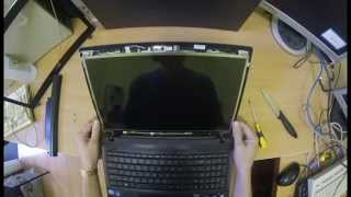 Как  поменять экран дисплей на ноутбуке Acer 4732Z / How to dissasemble display LCD laptop Acer