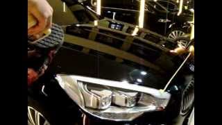 Removing heavy buffer marks & hologlams on black paint car.
