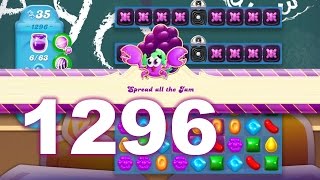 Candy Crush Soda Saga Level 1296 (3 Striped Lollipops boosters used)