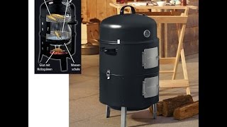 TecTake 3in1 Barbacoa Barbecue Grill con Carbón (Коптильня)
