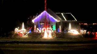Stern Family Holiday Light Show 2010 - DJ Santa