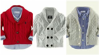 Stunning Hand knitting kids boys sweaters designs