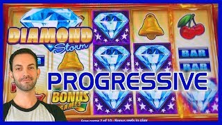 ?⚡Diamond Storm HUGE Progressive WIN! ? ✦ Slot Machine Pokies w Brian Christopher