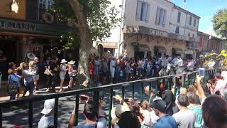 Lâcher de taureaux à Maussane