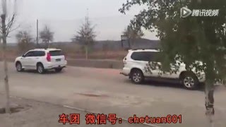 Great Wall Haval H9 против Toyota Prado...  Перетягивание троса!