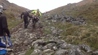 KTM 690 Enduro R - Evo 2 Rally Raid - Near Barmouth, Machynlleth - steep track